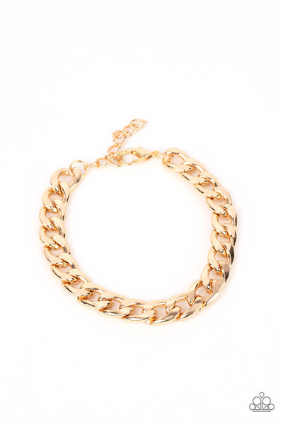 Paparazzi Knock, Knock, KNOCKOUT - Gold Bracelet