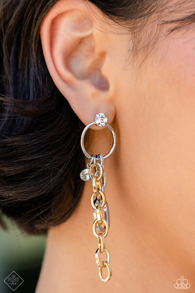 Paparazzi Two-Tone Trendsetter - Multi Earrings