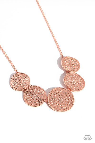 Paparazzi Medaled Mosaic - Copper Necklace