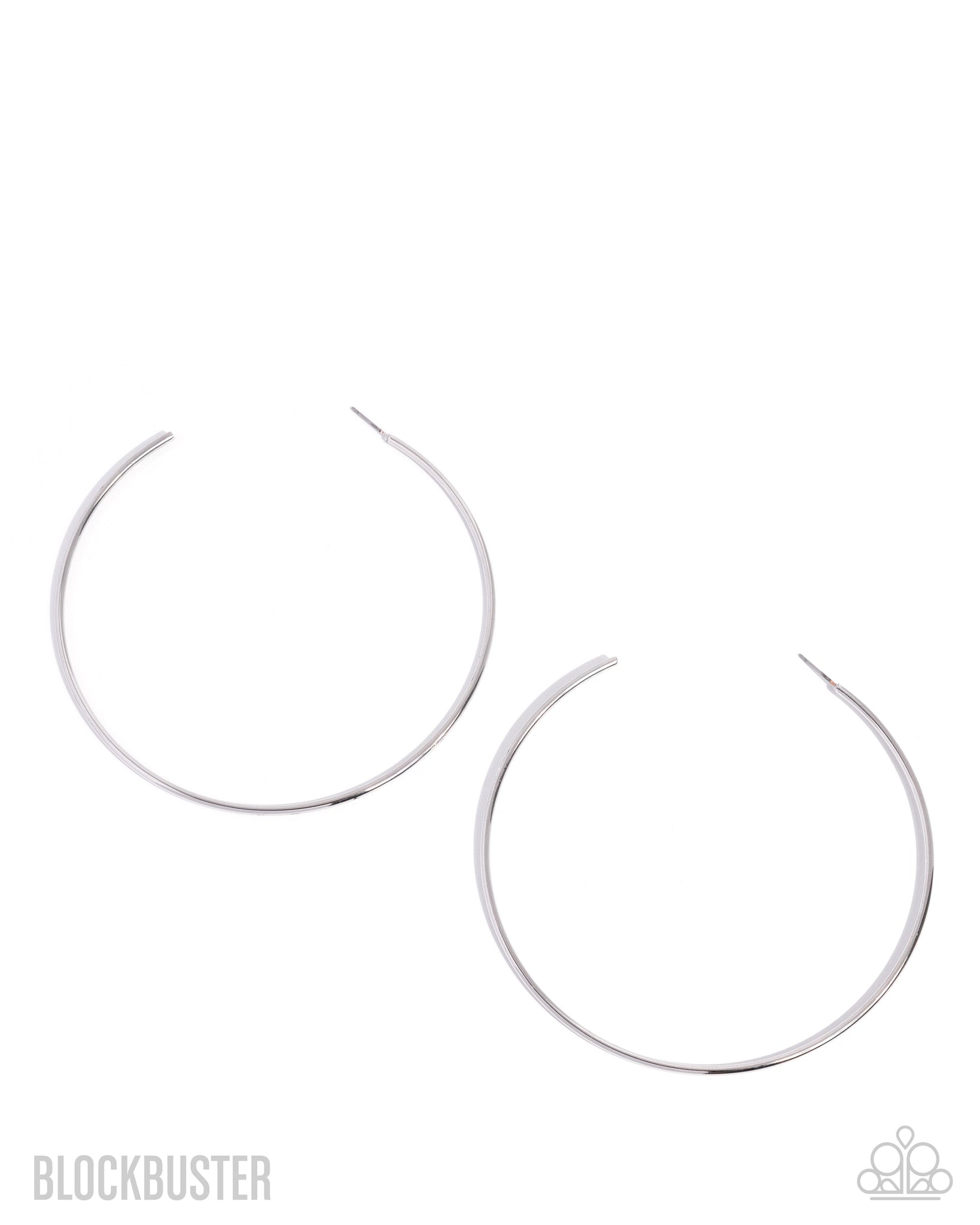 COMING SOON Paparazzi Colossal Couture - Silver Hoop Earrings