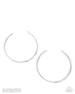 COMING SOON Paparazzi Colossal Couture - Silver Hoop Earrings