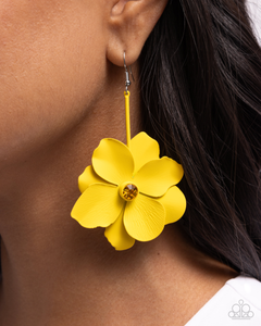 COMING SOON Paparazzi Generous Glisten - Yellow Earrings