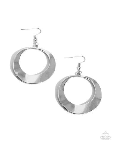 COMING SOON Paparazzi Urban Eclipse - Silver Earrings