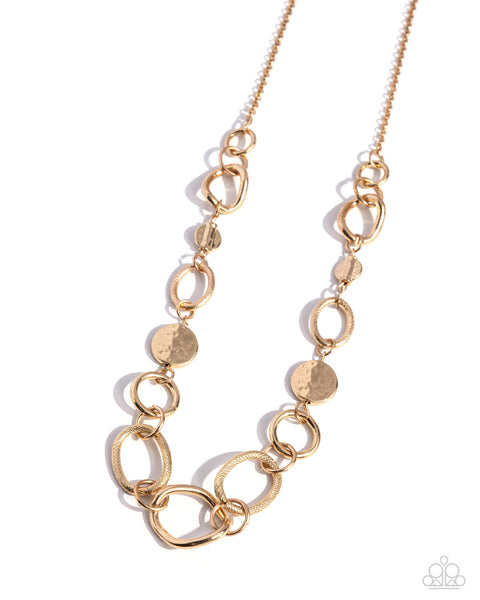 Paparazzi Industrial Intentions - Gold Necklace