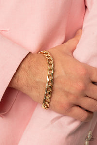 Paparazzi Knock, Knock, KNOCKOUT - Gold Bracelet