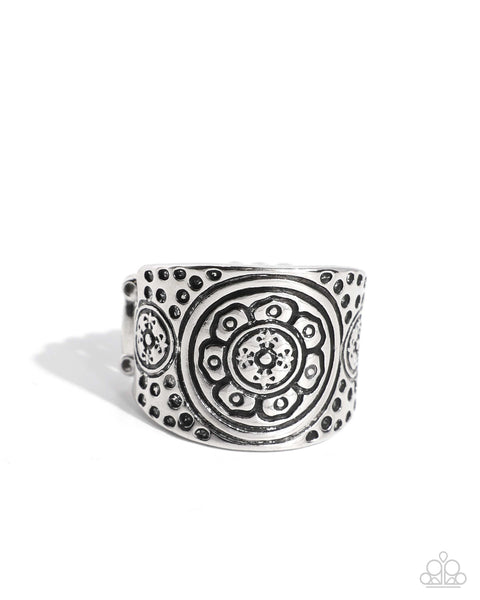 COMING SOON Paparazzi 
Elegant Engravement - Silver Ring