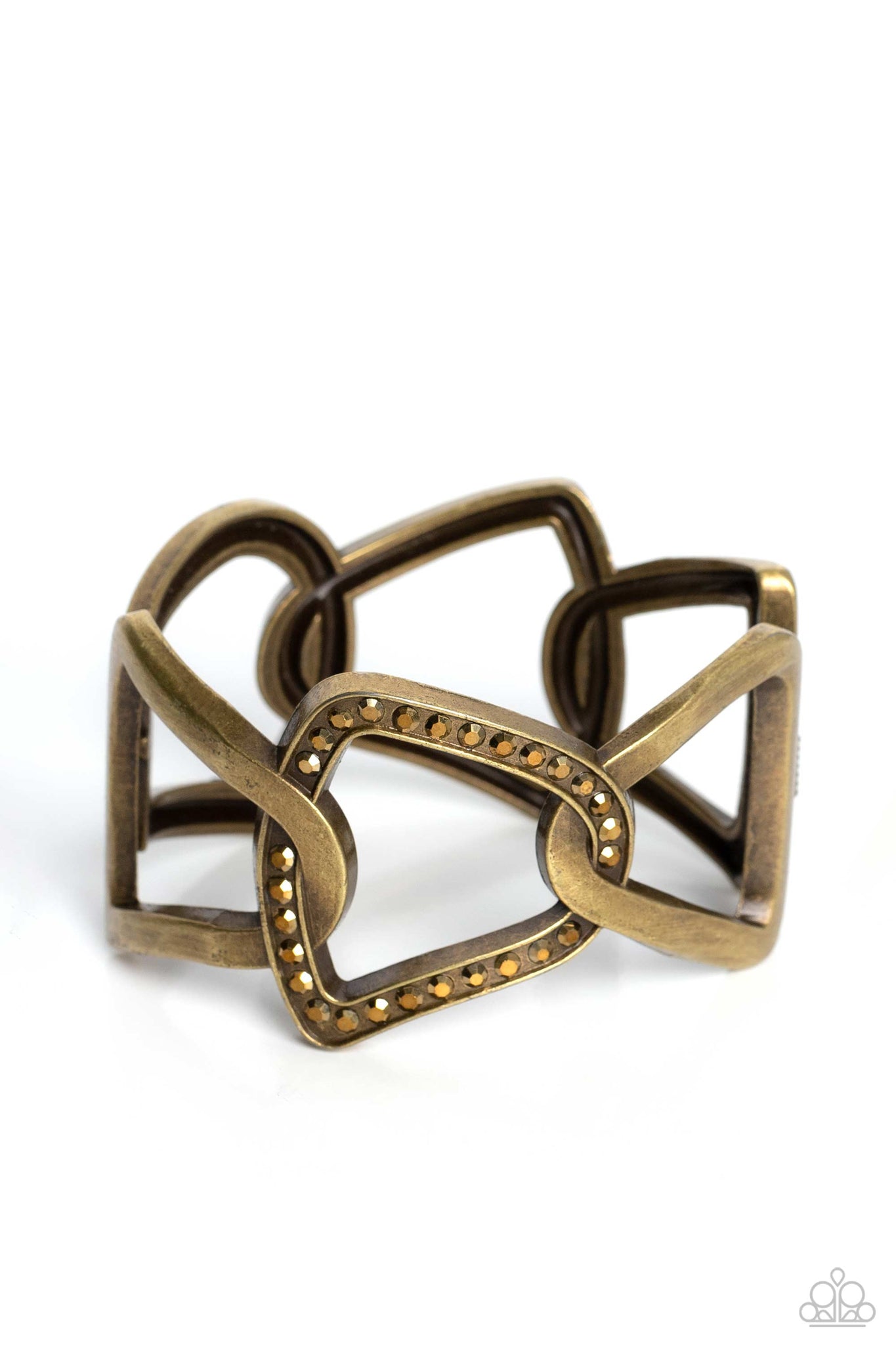 Paparazzi Alternative Attitude - Brass Hinged Bracelet