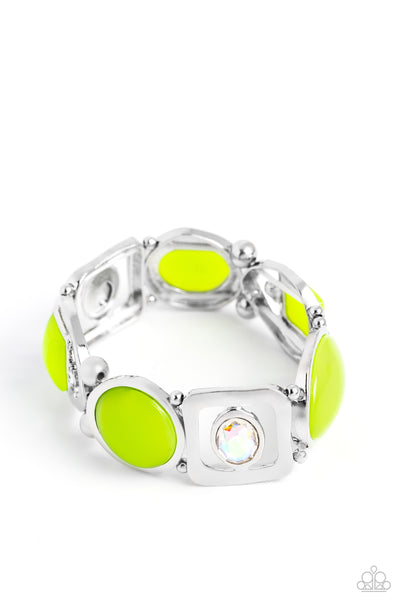 Paparazzi Majestic Mashup - Green Bracelet