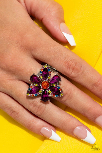 COMING SOON Paparazzi Blazing Blooms - Multi Ring