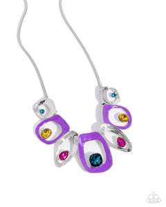 Paparazzi Poetically Painted - Purple Necklace