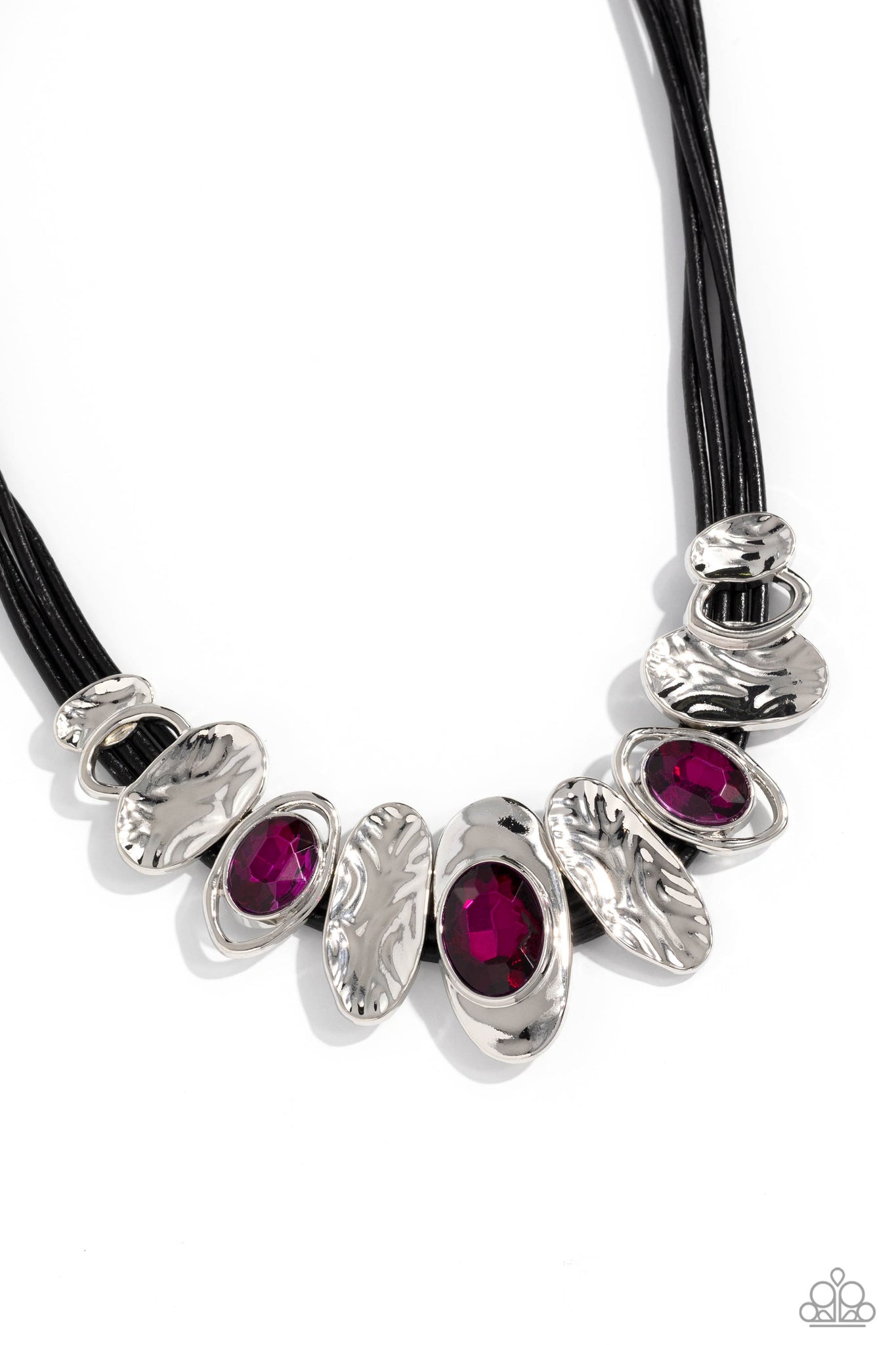 Paparazzi Sliding Splendor - Pink Necklace