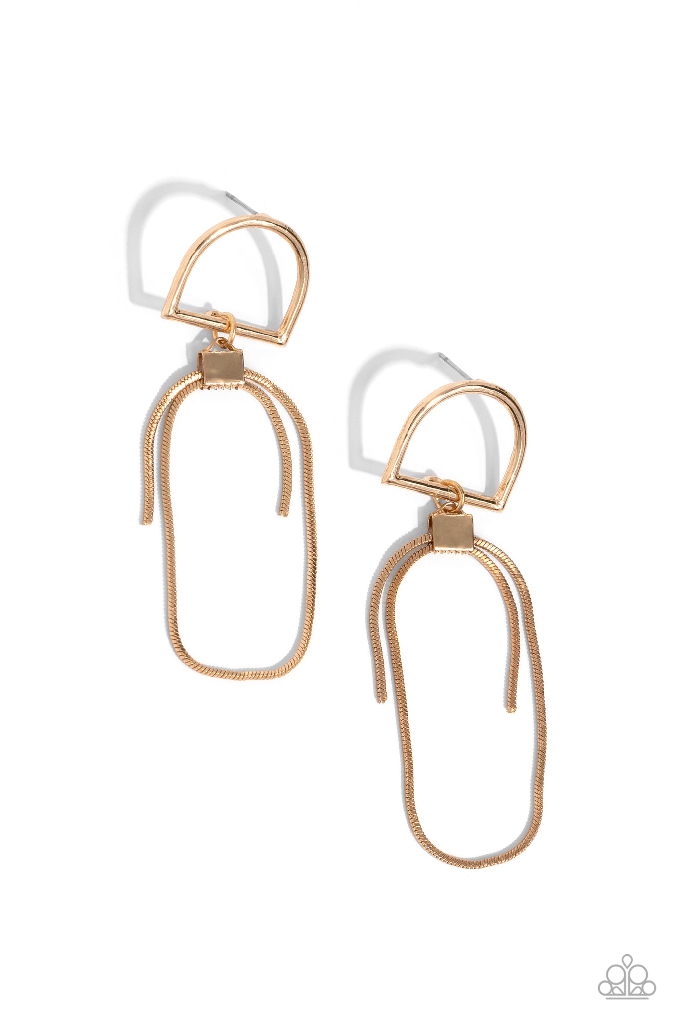 Paparazzi Minimalistic Maven - Gold Earrings