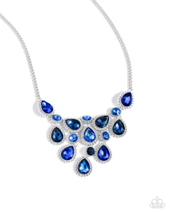 Paparazzi Dripping in Dazzle - Blue Necklace