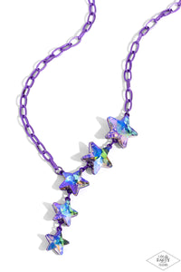 Paparazzi Star-Crossed Sparkle - Purple Necklace