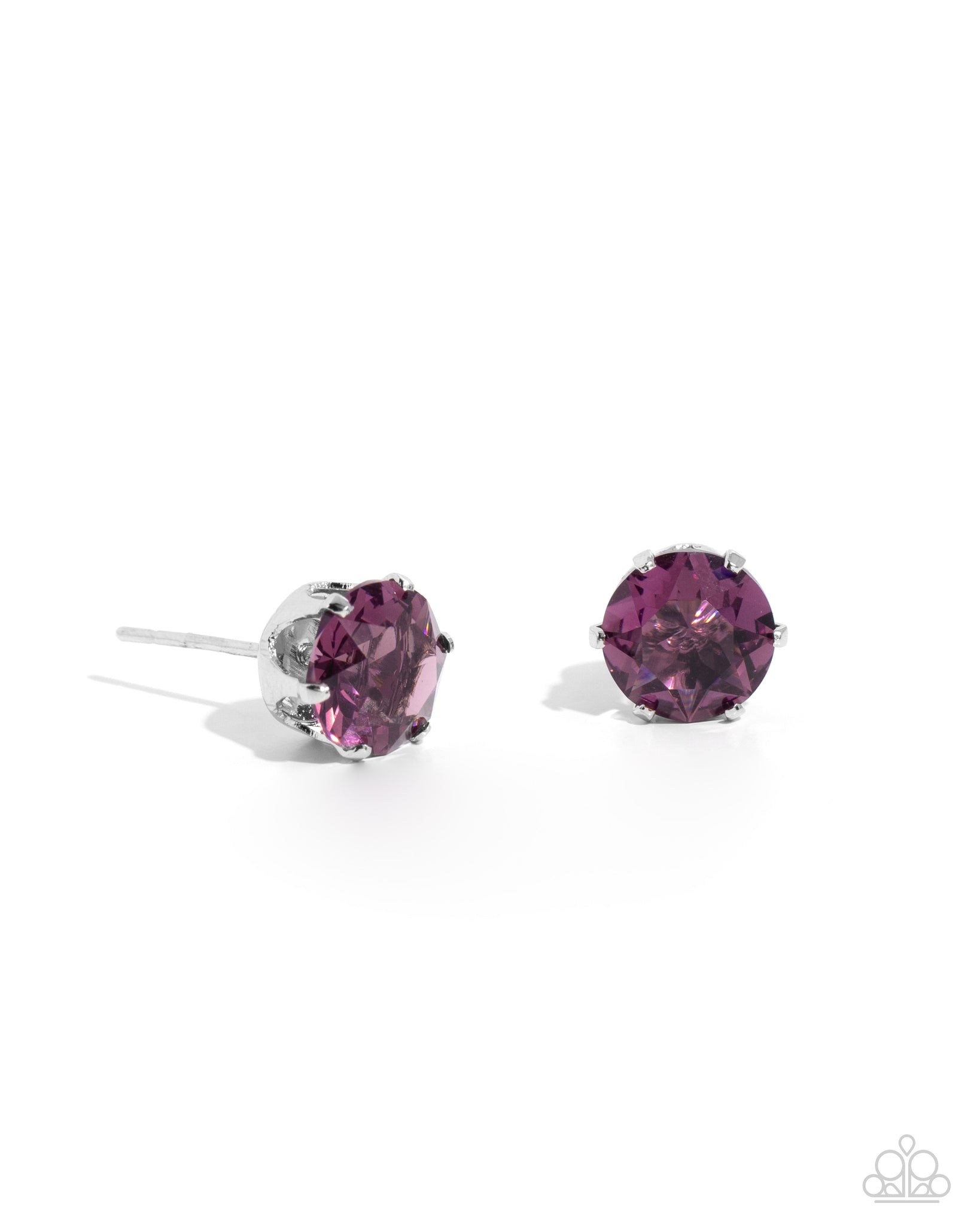 Paparazzi Breathtaking February Birthstone - Amethyst Purple Stud Earrings