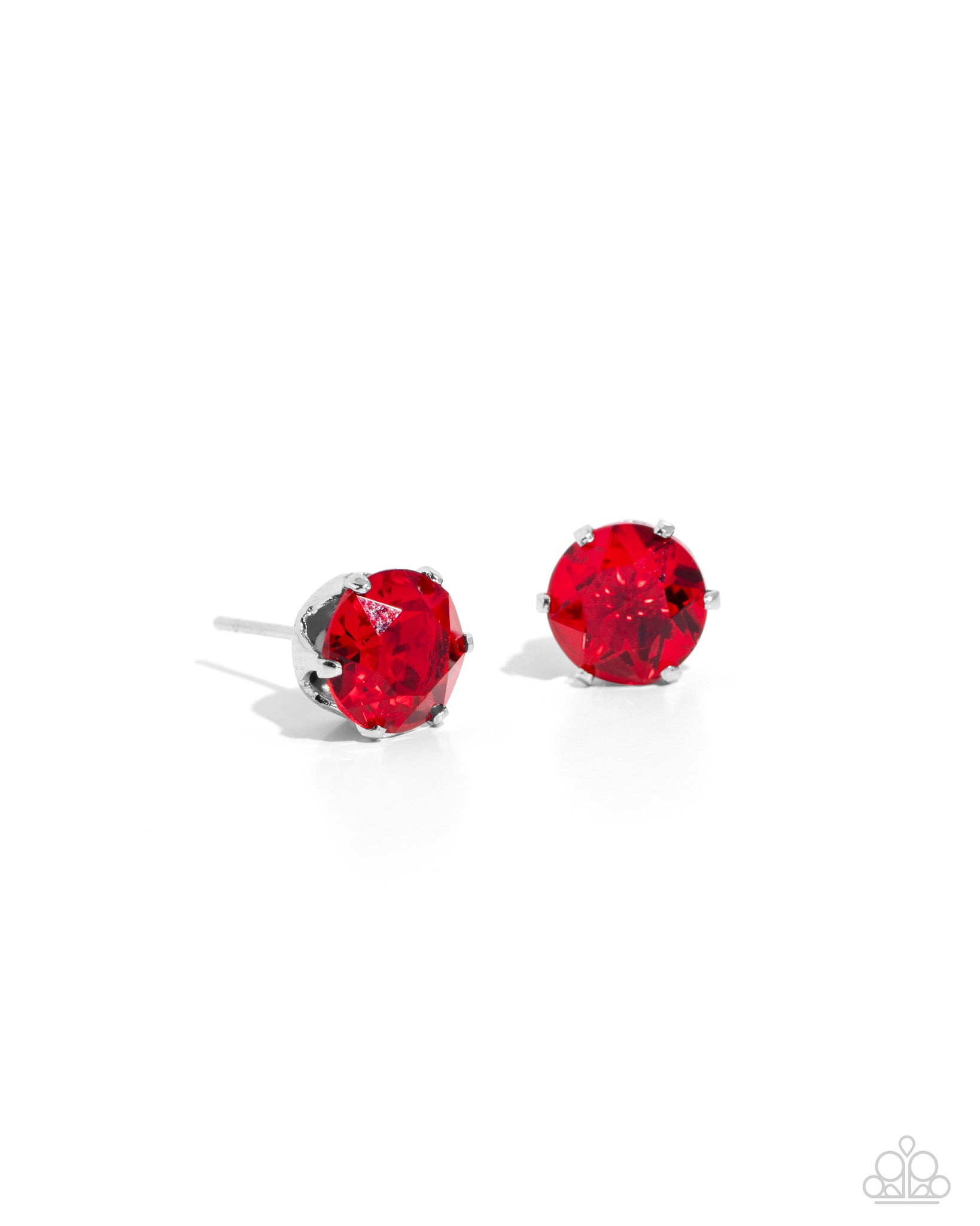 Paparazzi Breathtaking July Birthstone - Ruby Red Stud Earrings