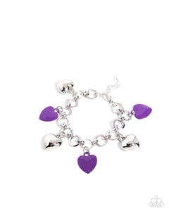 Paparazzi Whole Lotta Love - Purple Bracelet