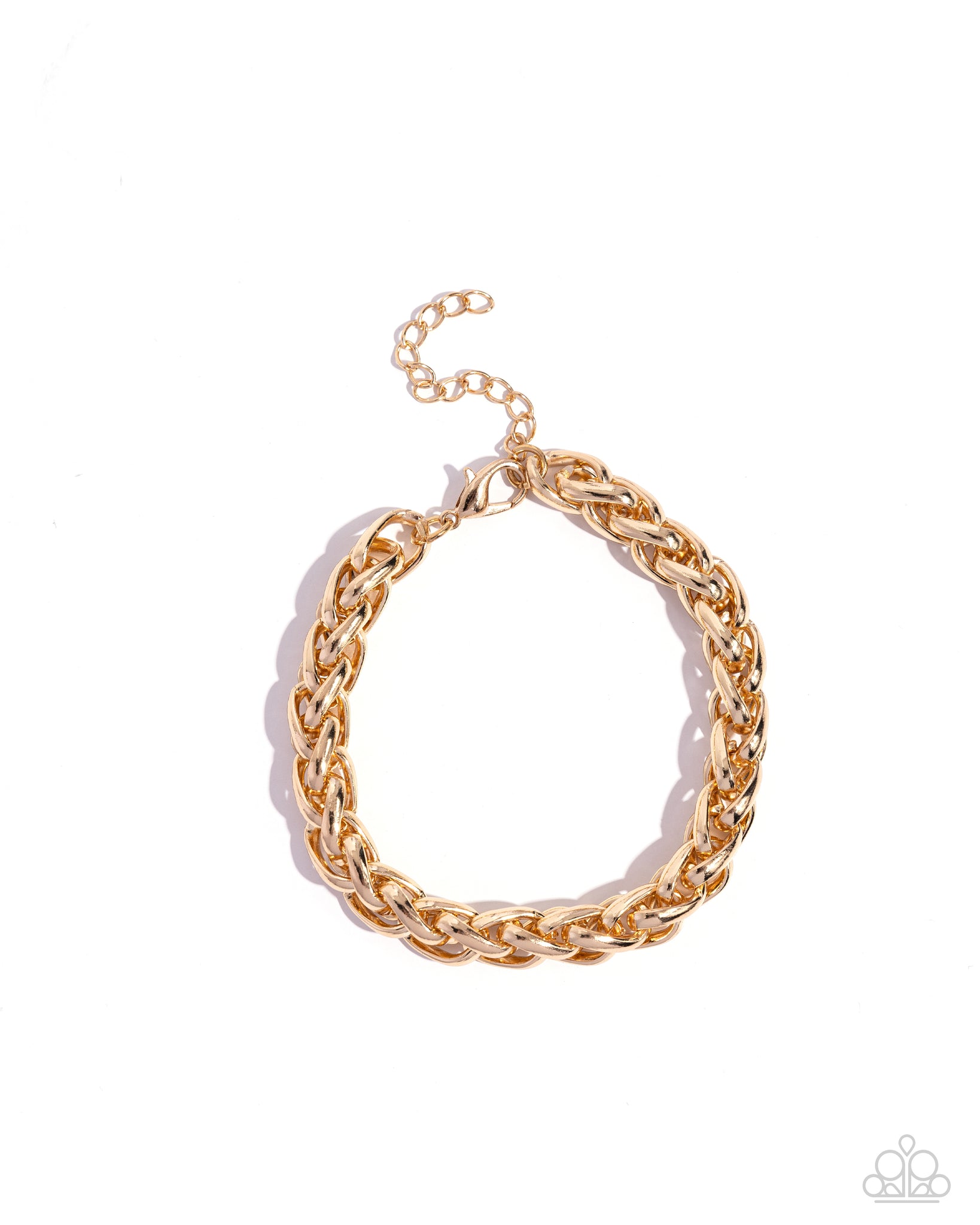 Paparazzi Effortlessly Edgy - Gold Urban Bracelet