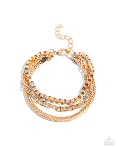 Paparazzi Chain Cabaret - Gold Chain Urban Bracelet