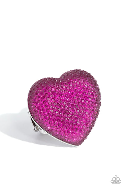Paparazzi Hypnotizing Heart - Pink Ring