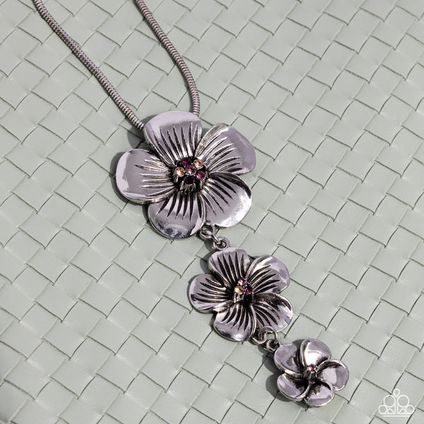 Paparazzi Wallflower Whimsy - Purple Necklace