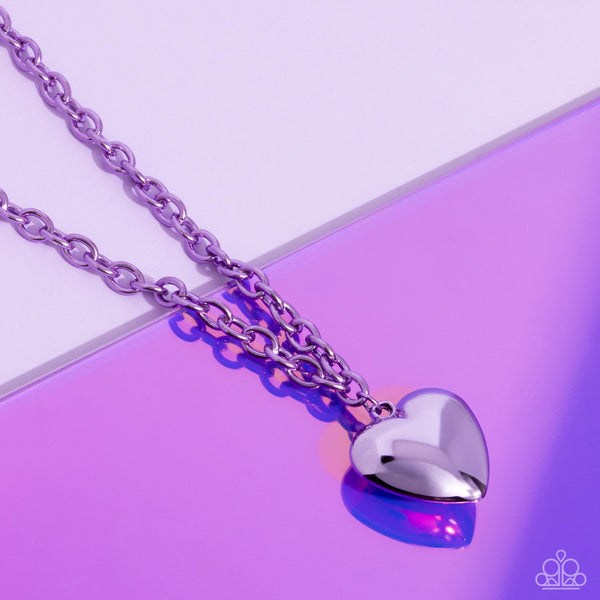 Paparazzi Loving Luxury - Purple Heart Necklace