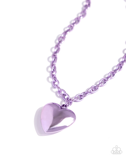 Paparazzi Loving Luxury - Purple Heart Necklace