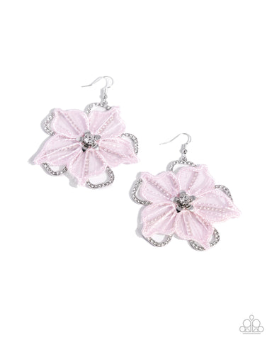 Paparazzi Refined Recognition - Pink Earrings