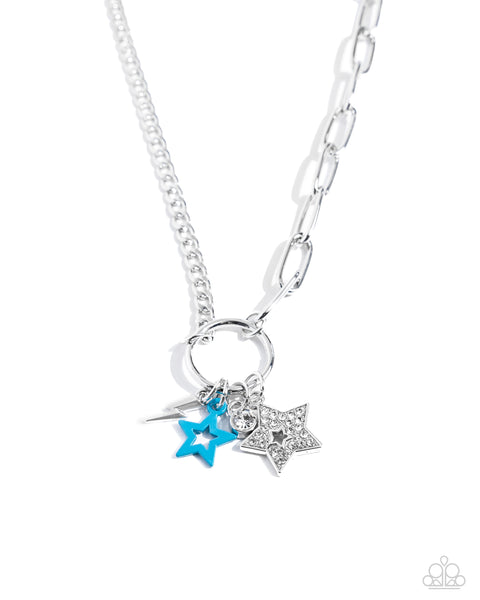 Paparazzi Stellar Sighting - Blue Star Necklace