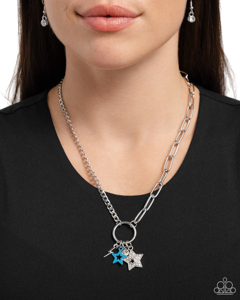 Paparazzi Stellar Sighting - Blue Star Necklace