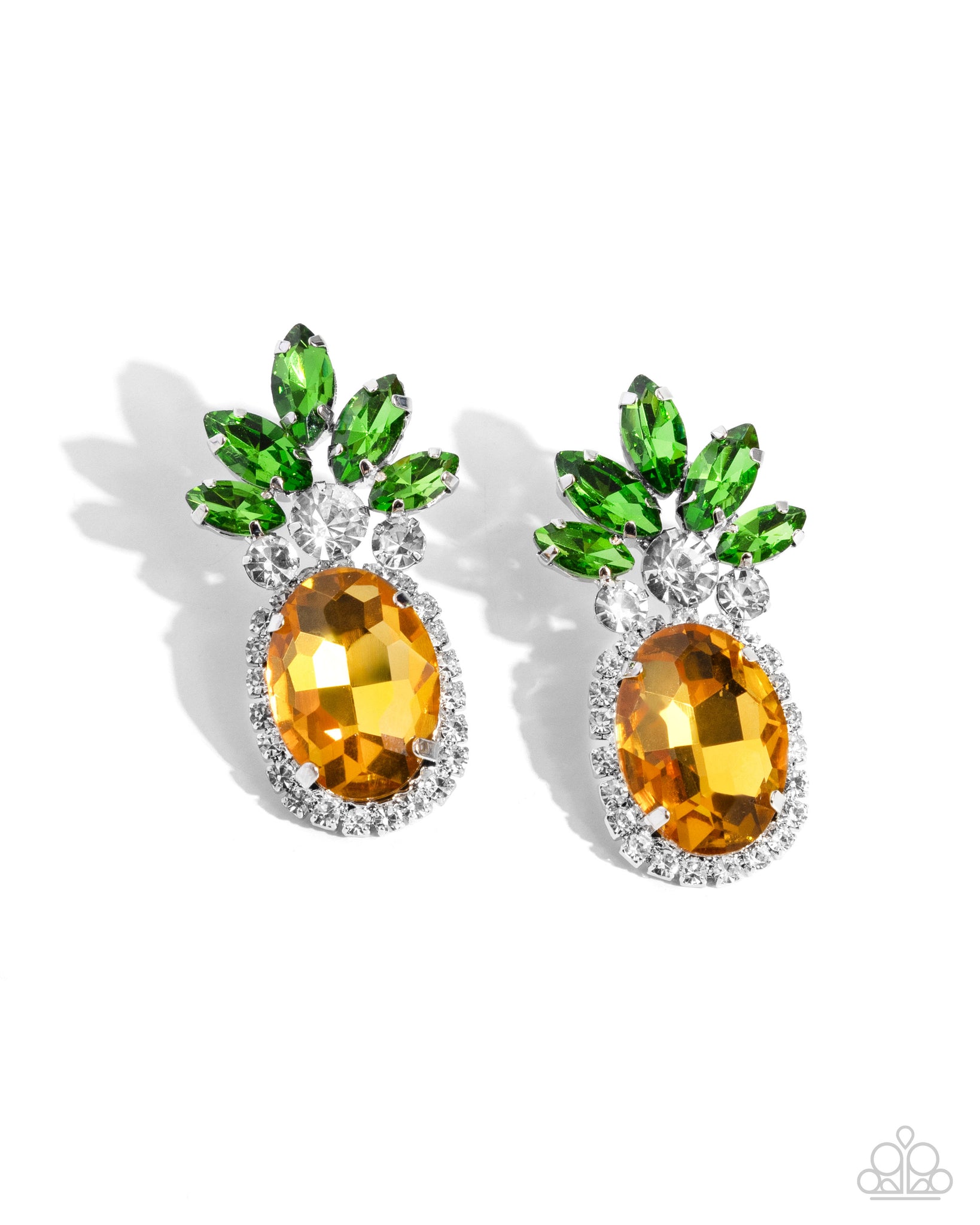 Paparazzi Prismatic Pineapple - Yellow Earrings