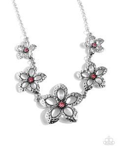 Paparazzi Faithful Florals - Pink Necklace