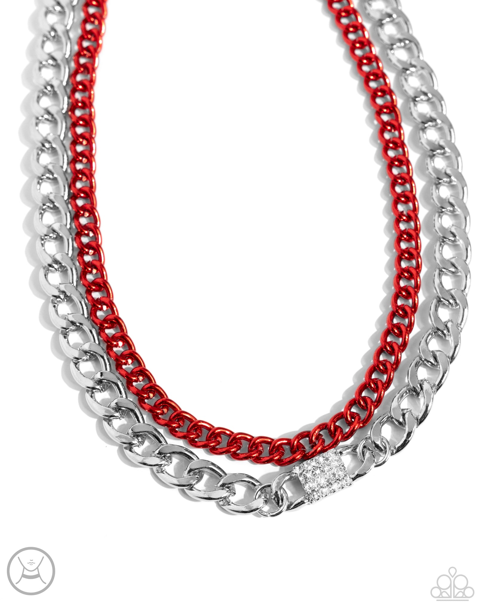 Paparazzi Exaggerated Effort - Red Choker Necklace