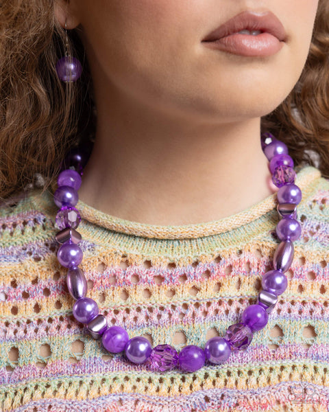 Paparazzi Plentiful Pearls - Purple Set