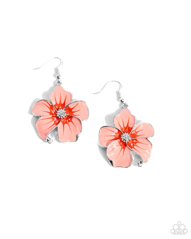 COMING SOON Paparazzi Floral Flavor - Orange Earrings