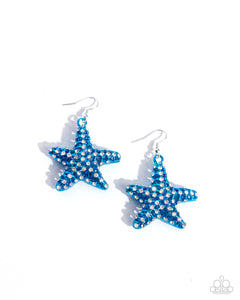 Paparazzi Skilled Starfish - Blue Earrings