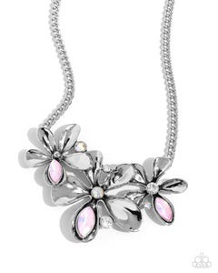 Paparazzi Twirling Triad - Pink Necklace