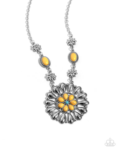 Paparazzi Ornate Opinion - Yellow Necklace