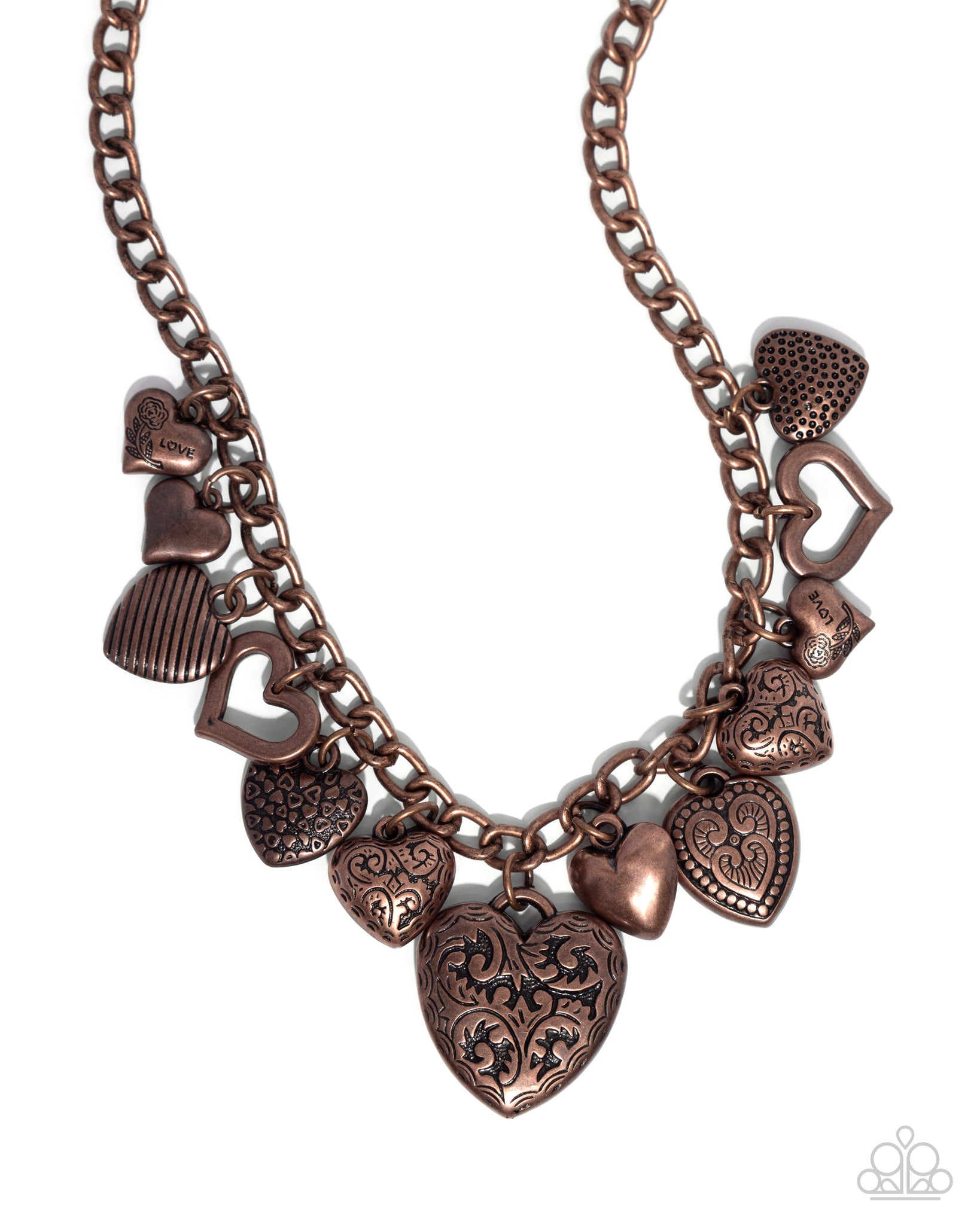 Paparazzi Heart Hangout - Copper Heart Necklace