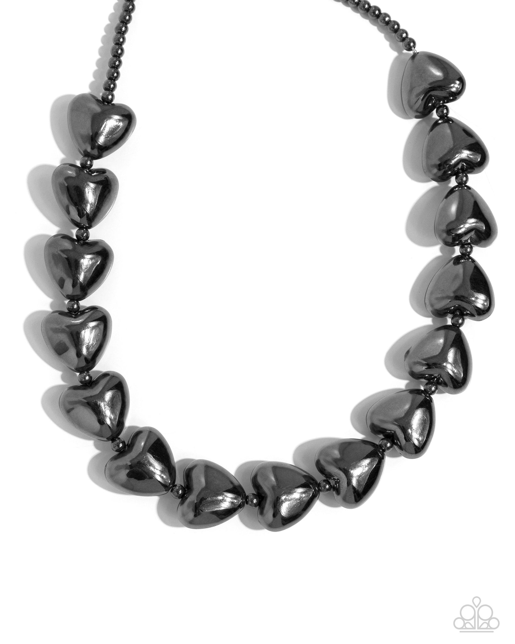 Paparazzi Hello Heartstrings - Black Heart Necklace