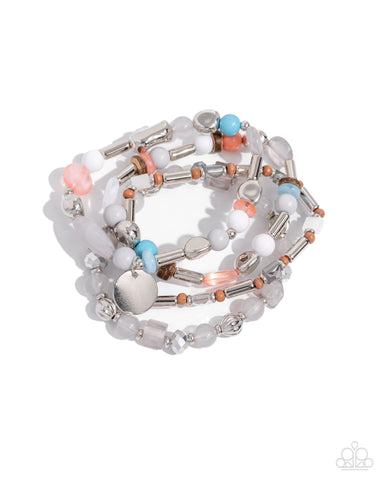 Paparazzi Cloudy Chic - Silver Bracelet