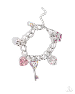 COMING SOON Paparazzi Regal Ratio - Charm Bracelet Pink