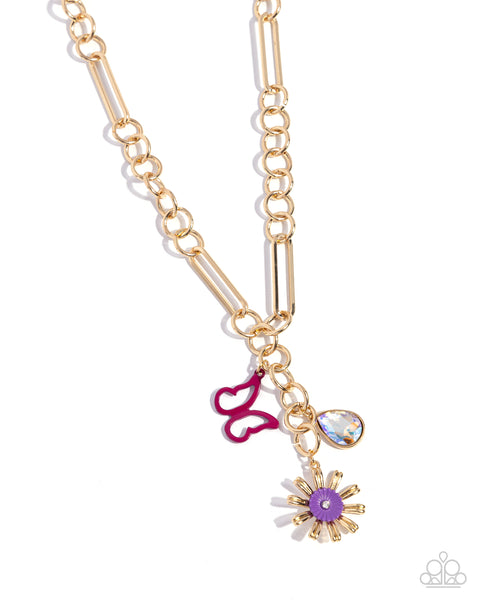 Paparazzi Aerial Adventure Necklace and Aerial Accomplishment Bracelet Purple