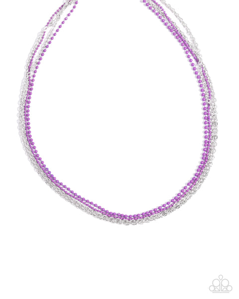 Paparazzi Industrial Independence - Purple Necklace