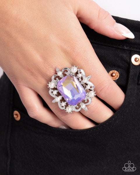 Paparazzi Framed Flourish - Purple Ring