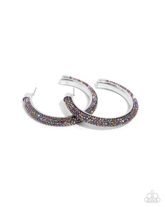 COMING SOON Paparazzi Chiseled Crescendo - Multi Hoop Earrings