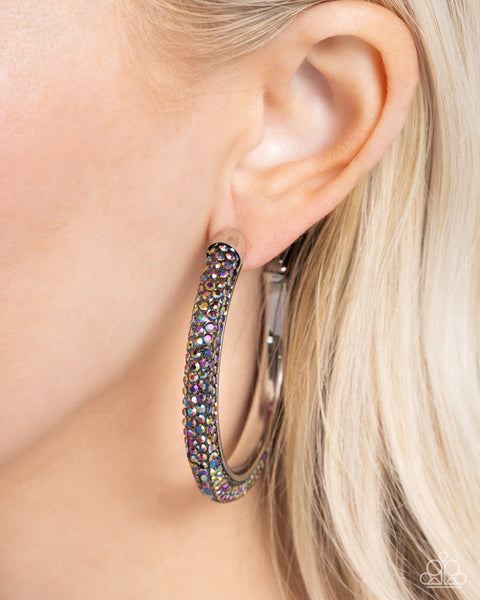 Paparazzi Chiseled Crescendo - Multi Hoop Earrings