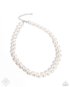 Dashing Definition  Pearl Necklace White