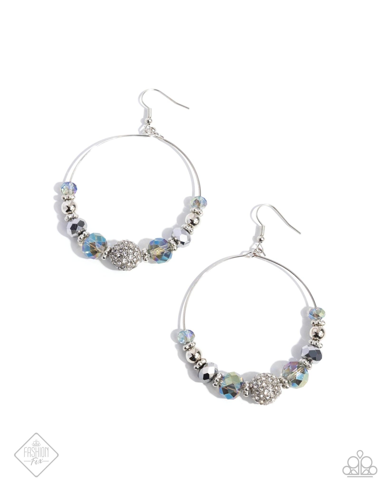 Paparazzi Ignited Intent - UV Silver Earrings