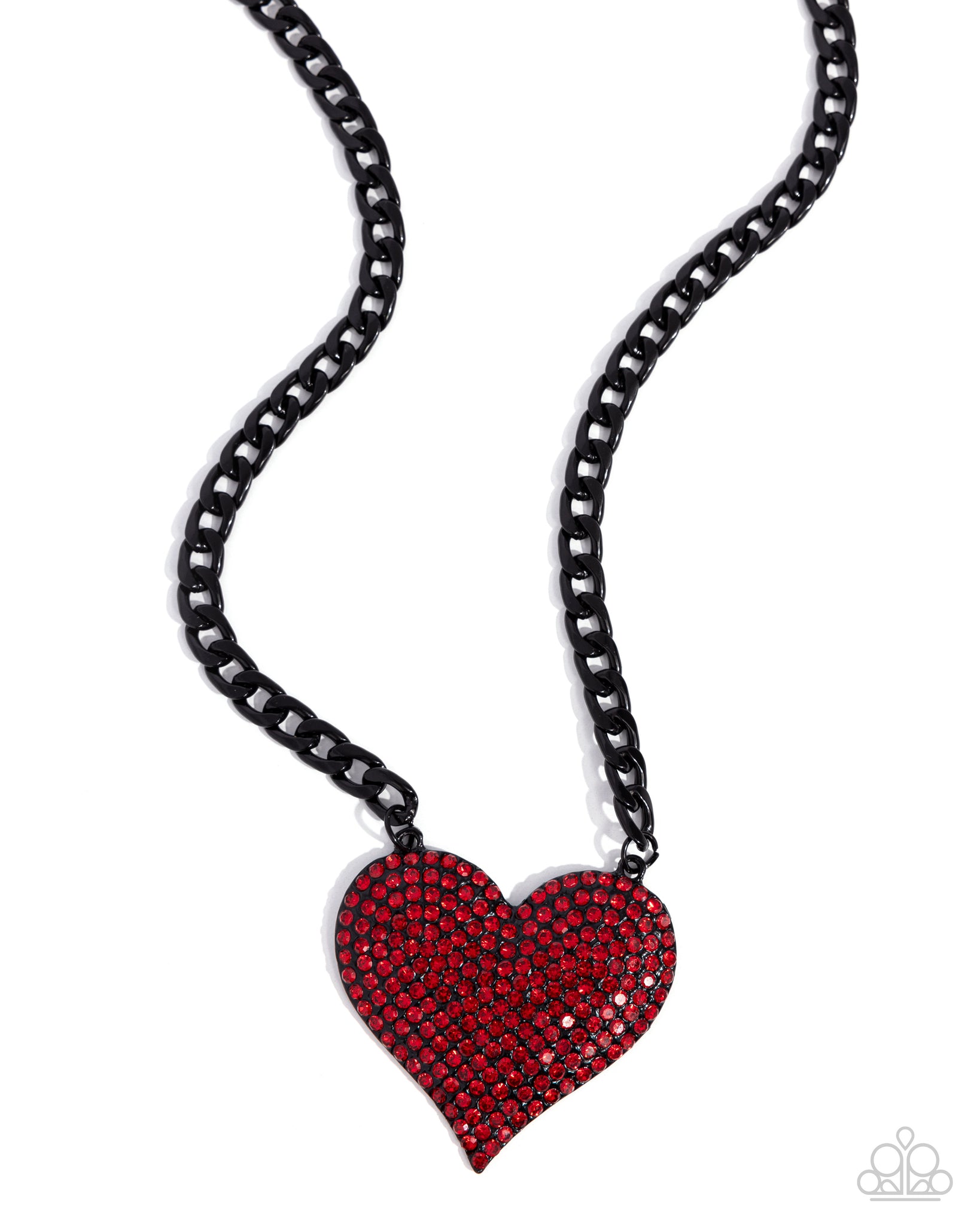 Paparazzi Affectionate Action - Red Heart Necklace